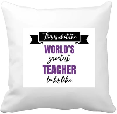 Akyol - greatest teacher looks like Kussen hoes - Leraar - beste leraar - school - verjaardagscadeau - afscheidscadeau - kado - gift - geschenk - 40 bij 40 cm