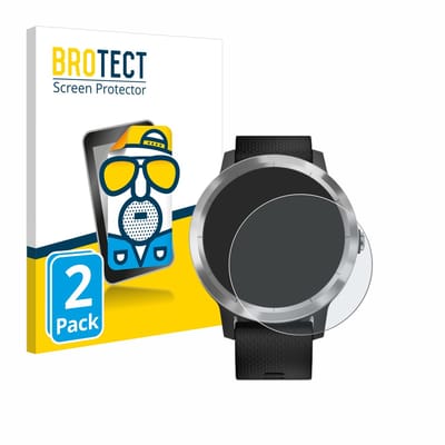 BROTECT - Screenprotector voor Garmin Vivoactive 3 / Forerunner 45 / Approach S40 - Folie Beschermfolie matte 2 Stuks