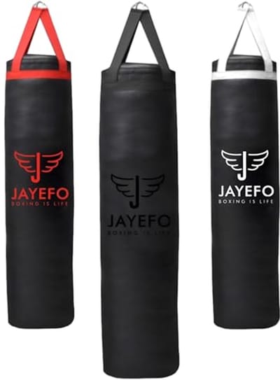 Hangende bokszak voor MMA, karate, judo, muay thai, kickboksen en zelfverdedigingstraining - ongevulde zware tas van 70 tot 100 lbs - zwart