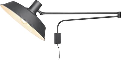 Moderne Wandlamp met Draaibare Lampenkap en Snoerschakelaar - Geschikt voor E27