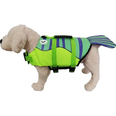 Haai Hond Zwemvest Verbeterd Drijfvermogen Kleine Honden Zwemkleding Veiligheidsvest met Handvat voor Middelgrote Grote Honden Surfen XS