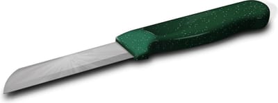 Solingen Schilmesje Robuust Handvat – RVS Glad – 18,5 cm met Blade Cover – Groen Glitter