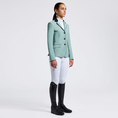 Cavalleria Toscana Meisjes Wedstrijdjas Light Teal Green SS25 S