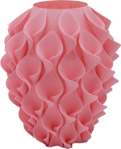 Bluma moderne vaas - Decoratieve vaas - Sakura Roze - 3d geprinte vaas – geschikt voor droogbloemen - 20CM