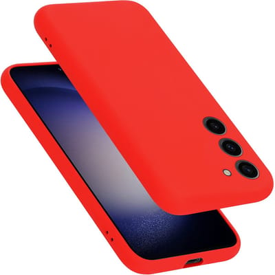 Cadorabo Hoesje geschikt voor Samsung Galaxy S23 in LIQUID ROOD - Beschermhoes gemaakt van flexibel TPU silicone Case Cover