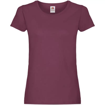 Dames-T-shirt Fruit of the Loom Original