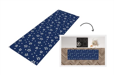 Keukenloper 150x50 cm - Keukenmat vinyl Bloesem - Patroon - Lente - Japan - Keukenmatten loper - Keuken vloerkleed tapijt