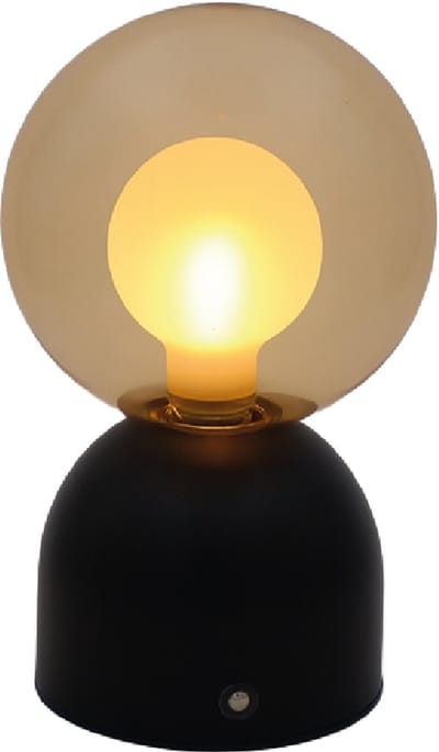 Luxus Europe - Tafellamp Touch Lina Zwart - Draadloze LED Tafellamp Binnen - USB-C Oplaadbaar - Touchbediening - Dimbaar - 3 Lichtkleuren