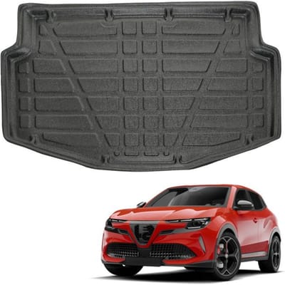 Kofferbakmat op maat - SCOUTT - Alfa Romeo Junior (sinds 2024) - Hoge rand - Antislipoppervlak - Hoge dichtheid TPE