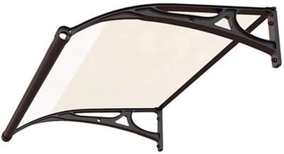Voordeur Luifel - Regenbescherming Dak - Buiten Leven - Polycarbonaat Platen - 60 x 80 cm - Transparant