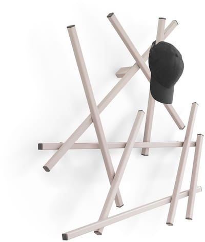 Spinder Design kapstok Matches XS - Silky Taupe - 7 haken - Staal