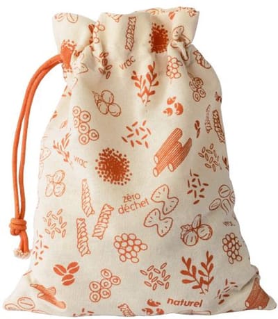 Pebbly - Vershoudzak Organic 15x20 cm - Biologisch katoen - Rood -