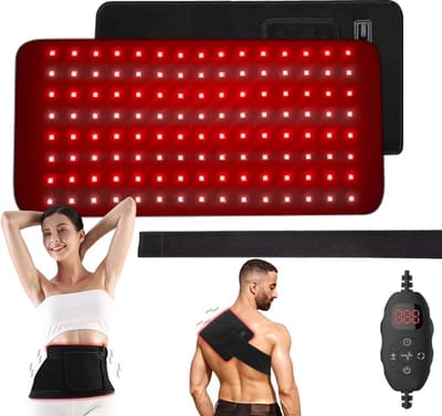Therapie Lamp - Infrarood Band - Pijn Verlichting - 120 LEDs & Puls Mode - 5 Intensiteit Niveaus - Zwart