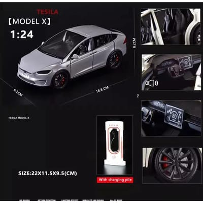 Nieuw 1:24 Simulatiemodel X Legering Auto Model Geluid En Licht Pull Back Speelgoedauto Metaal Elektrische Auto Jongens Collectie Decoratie Cadeau