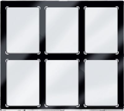 Ultra Pro - 6-Kaart Magnetische Houder met Zwarte Rand UV ONE-TOUCH