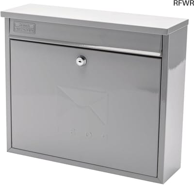 RFWR® Elegante Wandmontage Postbus in Franse Grijze Afscherming van Gegalvaniseerd Staal - Weerbestendig, 36x31x10cm