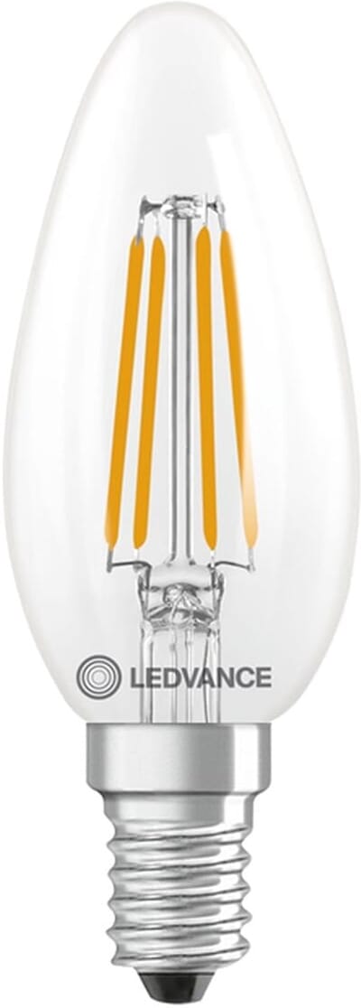 Ledvance LED Classic B35 Kaarslamp E14 - 3.4W 470lm 2700K 230V - Ø35mm - Vervanger 40W Gloeilamp - Geschikt voor Nachtlampje & Tafellamp - 1 stuk