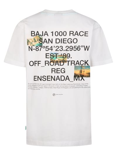 Petrol Industries - Jongens T-shirt met rugprint Arena - Wit - Maat 152