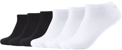 s.Oliver, Sneakersokken in een 6-pack, damessokken, damessneakersokken, herensneakersokken, herensokken, unisex sokken, sokken voor volwassenen, katoenen sokken, multipack, set, enkelsokken
