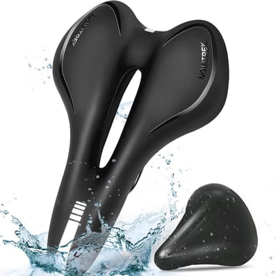 Comfortabel en Ergonomisch Fietszadel met Gel voor Heren en Dames - Waterdicht & Schokdempend Zadel voor Mountainbikes, E-Bikes en Meer
