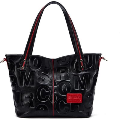 Dames Echt Lederen Tas Nieuwe Modieuze Toplaag Koeienhuid Handtas Dames Tas Schoudertas Crossbody Tas black