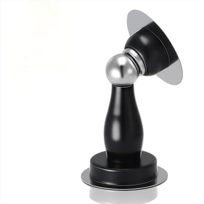 Deurstoppers 2 stuks - Magnetische deurhouder - Deuren Opvang - Roestvrij staal - 20x20x20 cm - Zwart