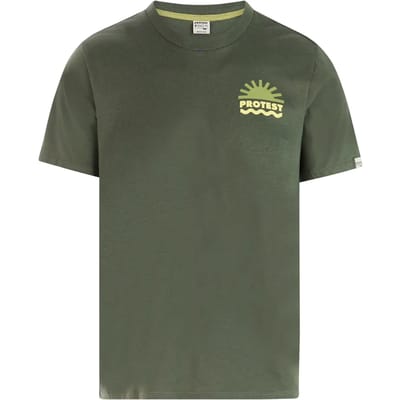 Protest PRTRenhold - T-shirt Heren - Korte mouwen - Ronde hals - Normale pasvorm - Crème