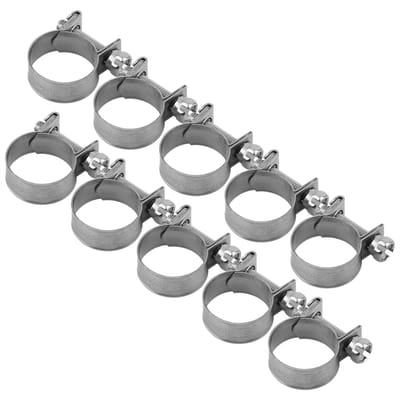 Dailygoods- Slangklem 10 stuks - Roestvrij Staal - Slangklemmen Assortiment 6-20 mm - Mini Klemmen - Dunwandige Slangen - Hoogwaardige Klemmen