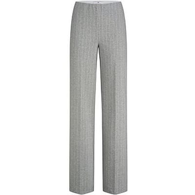 Wide Fit-jersey broek Van Peter Hahn grijs