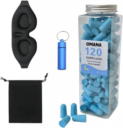 Oogmasker en oordopjes set - essentiële slaapaccessoires voor onderweg