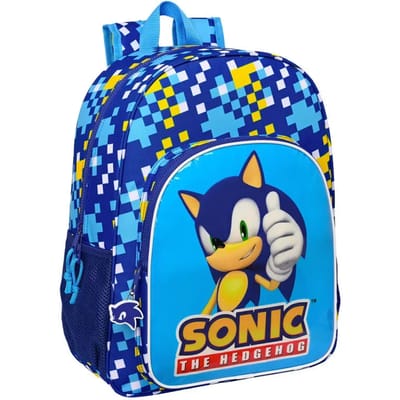 Schoolrugzak Sonic Speed 33 x 42 x 14 cm Blauw 14 L