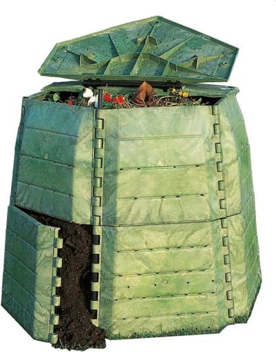 Thermocompostbak - Compostvat Tuin - Keukenafval Verwerken - Snelle Compostering - 1065 Liter - Groen