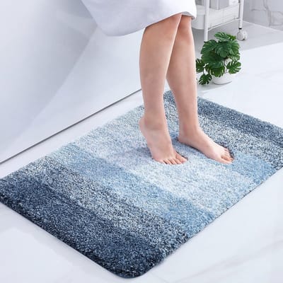 Dailygoods- Badmat Antislip - Zacht Microvezel - 60 x 90 cm - Hoogpolig - Super Absorberend - Wasbaar - Douchemat