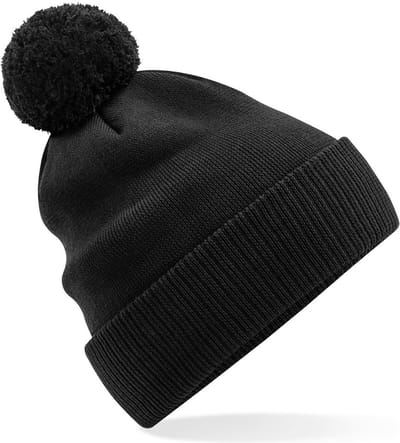 Beechfield Muts Snowstar® van biokatoen B450N - Black - One size