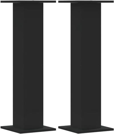 Set van 2 Stevige Speaker Stands Zwart 95 cm Hoog - Universele Luidsprekerstandaards