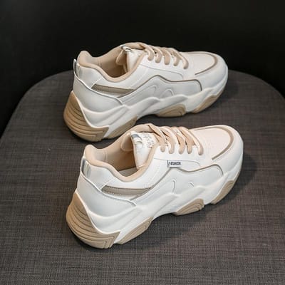 Nieuwe Papa Damesschoenen Lente Koreaanse Versie van Studenten All-match Sportschoenen Dikke Zool Casual Sportschoenen 40 gray