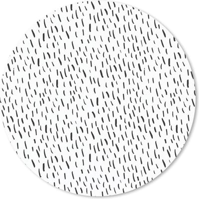 Muismat rond 20x20 cm - Mousepad Regen - Zomer - Patroon - Ronde muismatten