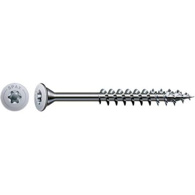 Spax spaanplaatschroef wirox 5,0x77, tx20, met vlakke discuskop, met geoptimaliseerd deel schroefdraad