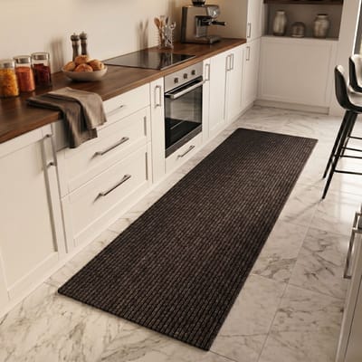 FLOORDIREKT Keukenloper - Tapijtloper - Granada - Bruin - 80 x 100 cm
