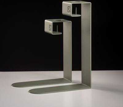 Kandelaar Mino | Mos Groen | Elegant | Industrieel | Kaarsenhouder | Modern | Mix en Match | Metaal | 2 stuks