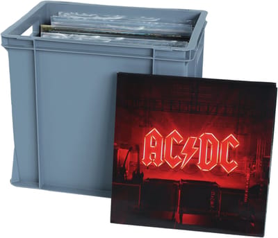 Alpac LP Bak - LP Krat - Platen Opbergsysteem - LP Opbergsysteem - Vinyl - LP Koffer - Grijs