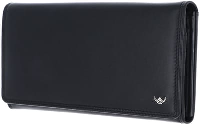 Golden Head Leren portemonnee Polo RFID Protect Damenbörse 2802 Schwarz zwart