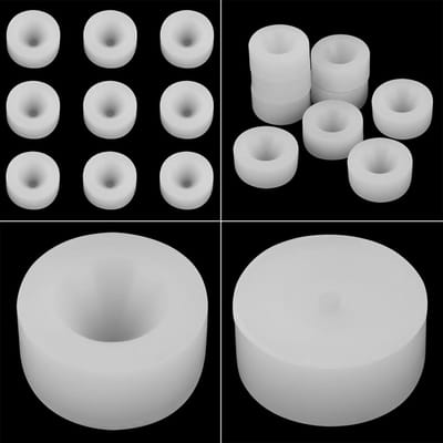 Siliconen Rubber Pads - Fles Dop Grip - Flessen Afdichten - Veelzijdige Compatibiliteit - 9 Stuks - Wit