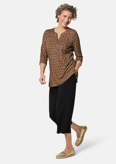 Jersey broek VERA van elastisch materiaal - zwart - Gr. 42 van Goldner Fashion