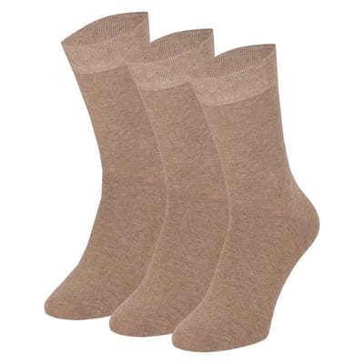 Apollo - Katoenen heren sokken - Medium beige - Maat 40/46 - Herensokken maat 43 46 - Sokken heren - Sokken heren 43 46 - Sokken