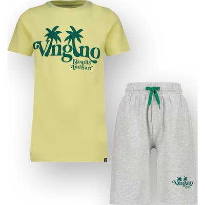 Vingino Boys Wenko Pyjama Pale Lime Yellow Size: XL | Trousers Outlet | Unisex | Grijs