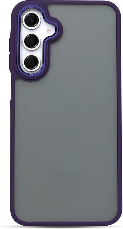 Casemania Hoesje Geschikt voor Samsung Galaxy A16 - Paars - Frame Back Cover