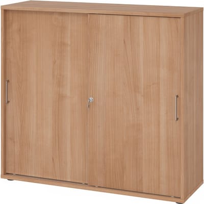 BETA 1753S | Schuifdeurkast | 3 OH - Walnoot Metalen handvat
