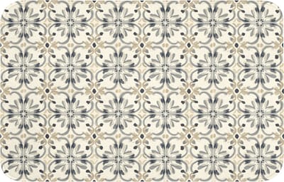 Badmat 80x50 cm - Antislip - Floraal - Patroon - Kleurrijk - Badmatten voor badkamer - Badkamermat - Douchemat - Badkamer mat