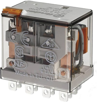 Finder 56.34.8.230.4040 Steekrelais 230 V/AC 12 A 4x wisselcontact 1 stuk(s)